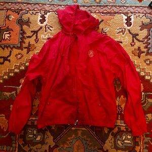 Vintage Polo by Ralph Lauren Red Women's Windbreaker 93% Cotton